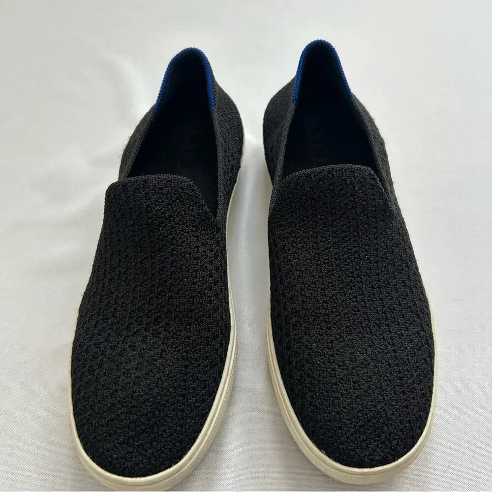Rothy's The Original Slip On Sneakers Black Size 8